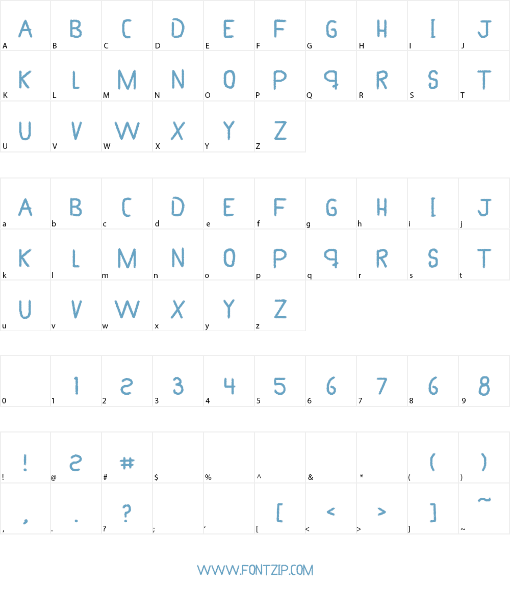 My Brush Font Character